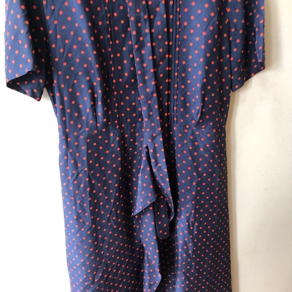 Burberry Silk Polka Dot Wrap Tea Dress - Picture 7 of 8